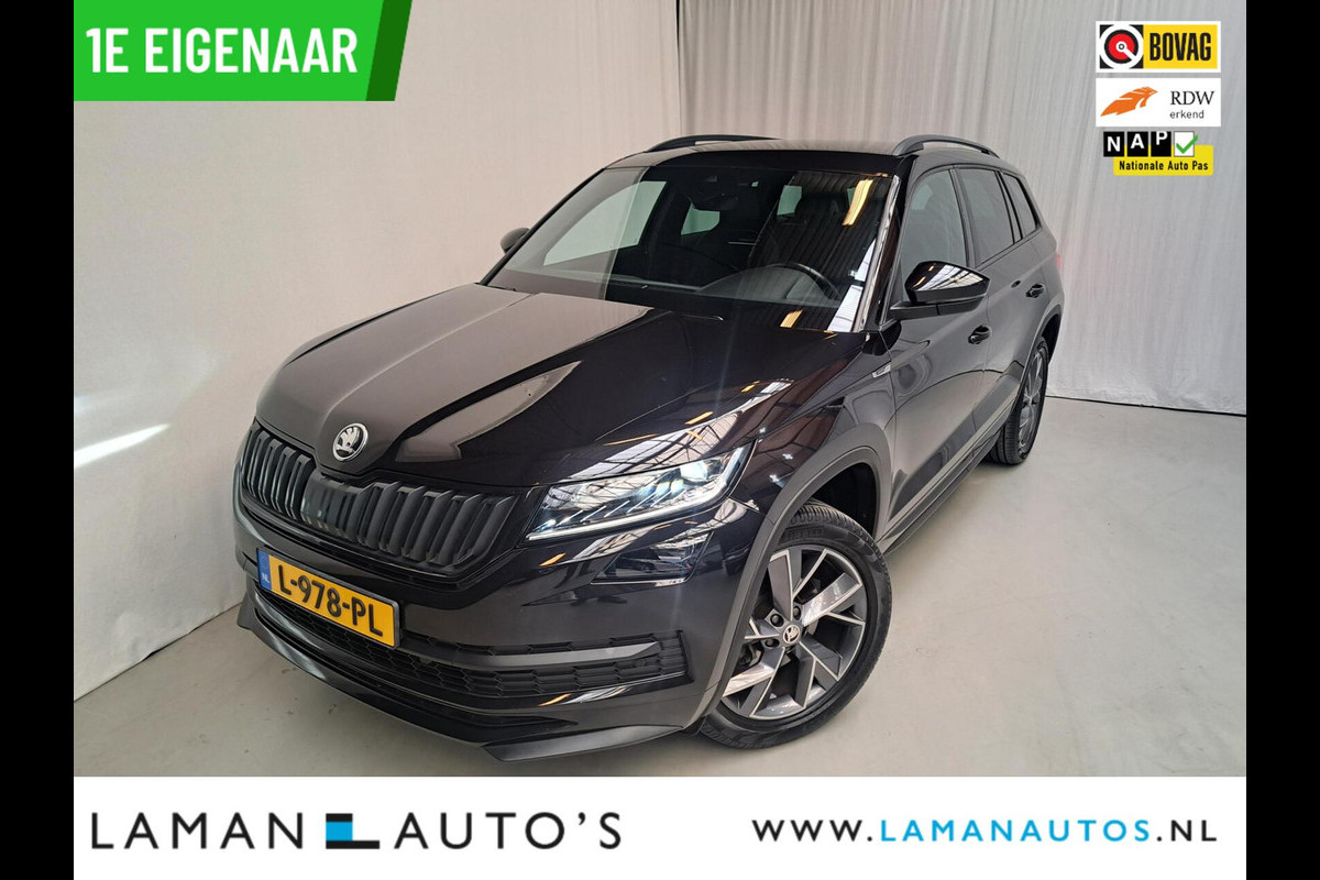 Škoda Kodiaq 1.5 TSI 150pk DSG Sportline Business Aut. | Virtual Leder/Alcantara CarPlay Canton 19" Triglav LMV ECC Navi LED ACC Camera Trekh Škoda Kodiaq 1.5 TSI 150pk DSG Sportline Business Aut. | Virtual Leder/Alcantara CarPlay Canton 19" Triglav LMV ECC Navi LED ACC Camera Trekh
