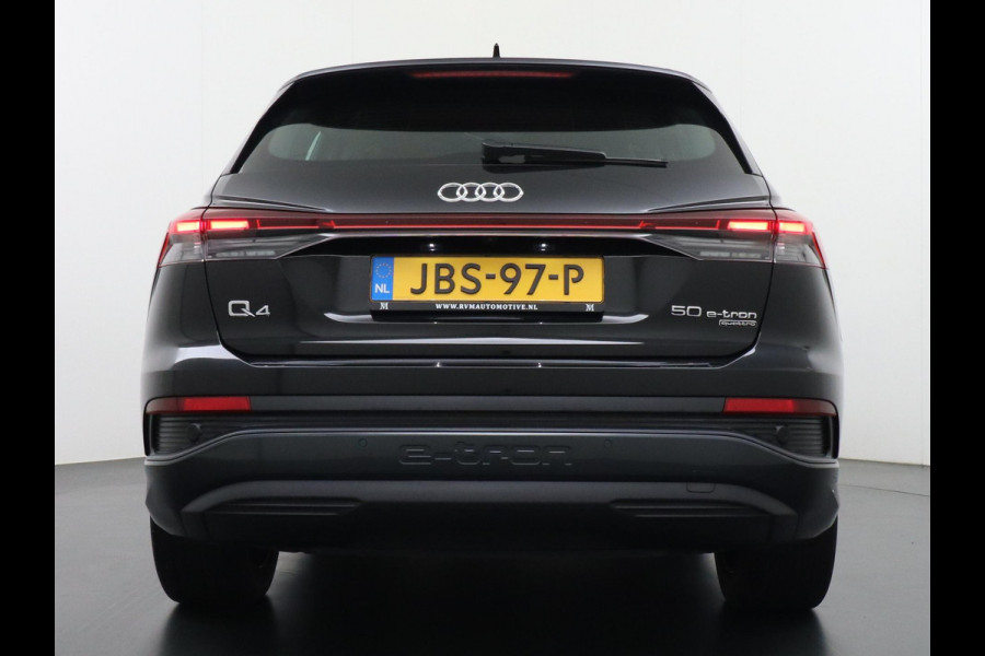 Audi Q4 e-tron 50 quattro Launch edition Advanced 77 kWh ADAPTIEVE CRUISE CONTROL | LEDEREN BEKLEDING | STOELVERWARMING | ELEKTRISCHE ACHTERKLEP | CAMERA | RIJKLAAR MET 12 MAANDEN BOVAG GARANTIE