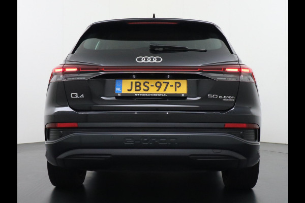 Audi Q4 e-tron 50 quattro Launch edition Advanced 77 kWh ADAPTIEVE CRUISE CONTROL | LEDEREN BEKLEDING | STOELVERWARMING | ELEKTRISCHE ACHTERKLEP | CAMERA | RIJKLAAR MET 12 MAANDEN BOVAG GARANTIE