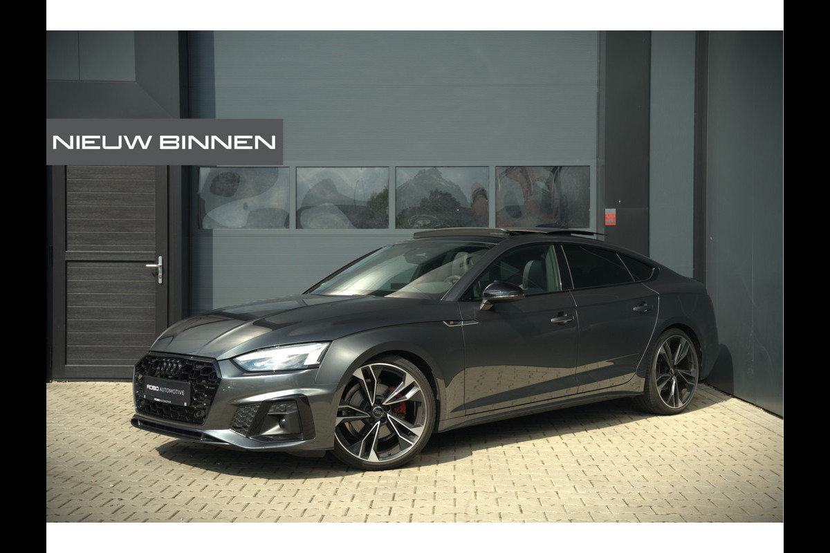 Audi A5 Sportback 35 TFSI S edition | Panoramadak | Massage | RS Seats | Stoelverwarming | Matrix LED | Keyless | Camera | Navigatie | Elektrische Stoel | Apple Carplay | Black Pack | Ambiance Verlichting |