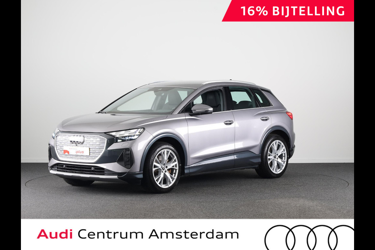 Audi Q4 e-tron 40 Advanced edition 77 kWh 204 pk | SoH 97% | Navigatie | Warmtepomp | Parkeersensoren achter | Autom. airco (3 zones) | Matrix LED koplampen | Lichtmetalen velgen 20" | Audi Q4 e-tron 40 Advanced edition 77 kWh 204 pk | SoH 97% | Navigatie | Warmtepomp | Parkeersensoren achter | Autom. airco (3 zones) | Matrix LED koplampen | Lichtmetalen velgen 20" |