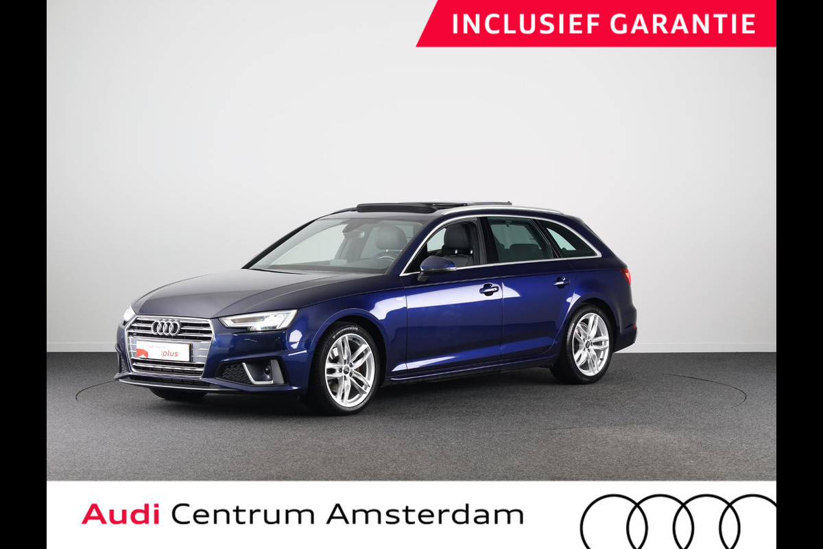 Audi A4 Avant 40 TFSI Sport S line edition 191pk | Panoramadak | Navigatie | Verwarmbare voorstoelen | 18 inch lichtmetalen velgen Audi A4 Avant 40 TFSI Sport S line edition 191pk | Panoramadak | Navigatie | Verwarmbare voorstoelen | 18 inch lichtmetalen velgen