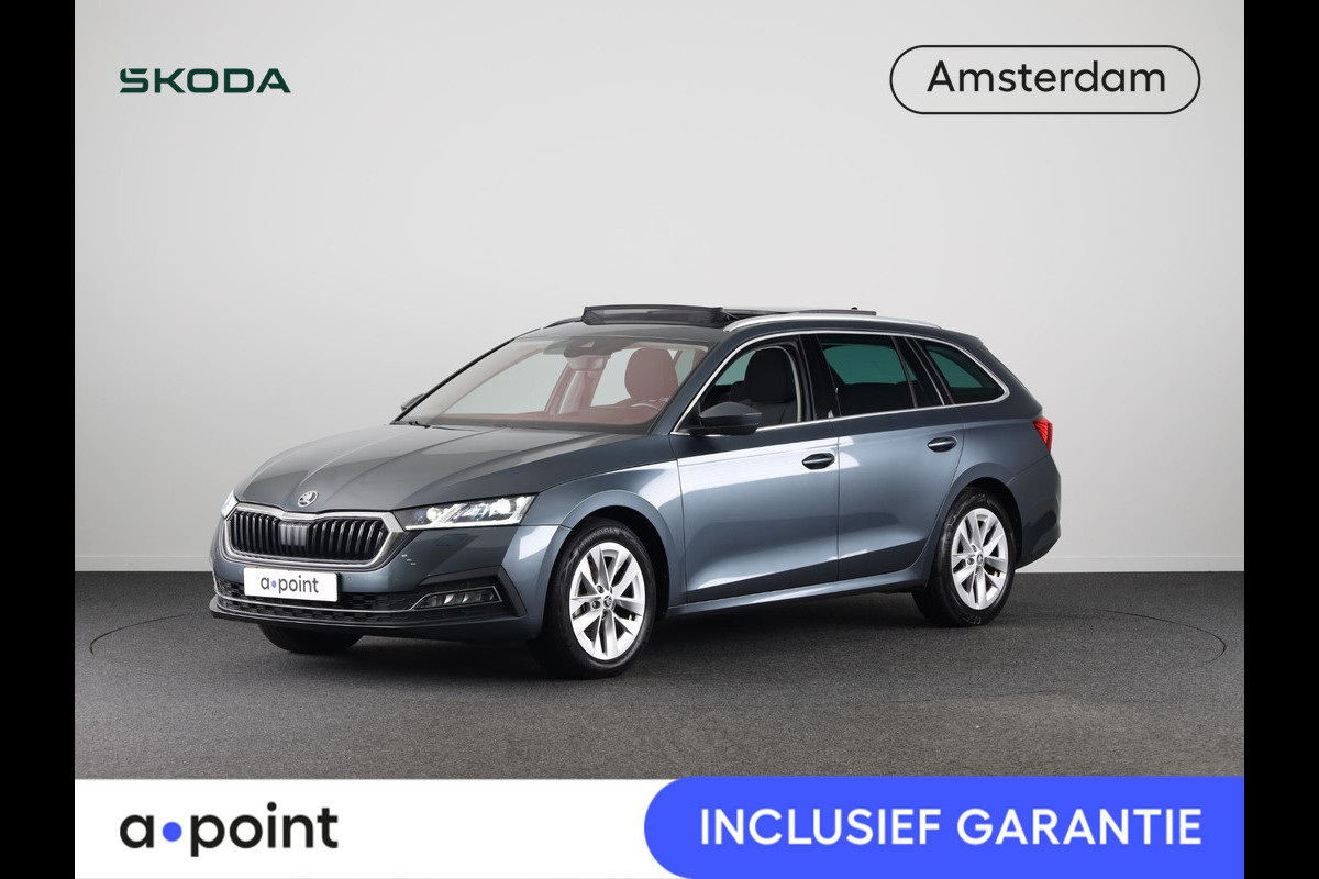 Škoda Octavia Combi 1.0 e-TSI Business Edition Plus 110 pk Automaat (DSG) | Navigatie | Panoramadak | Elektr. trekhaak | Parkeersensoren | Achteruitrijcamera | Autom. airco (3 zones) |