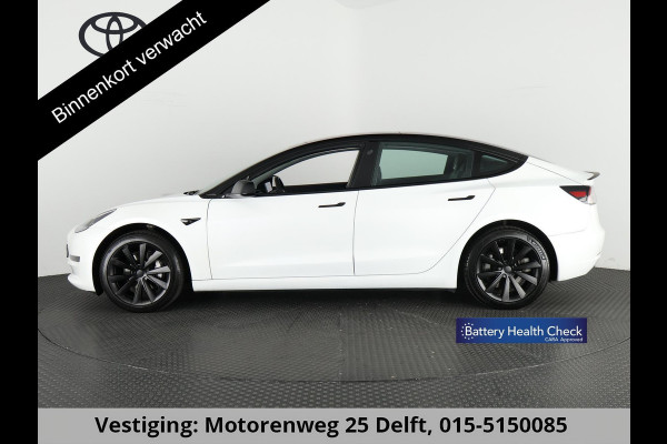 Tesla Model 3 BLACKLINE BI-TONE PANO STD ACCUTEST 86% RWD 60 kWH LEDER.NAVI.CAMERA.AUTOPILOT, STOELVERWARMING EN NOG VEEL MEER!