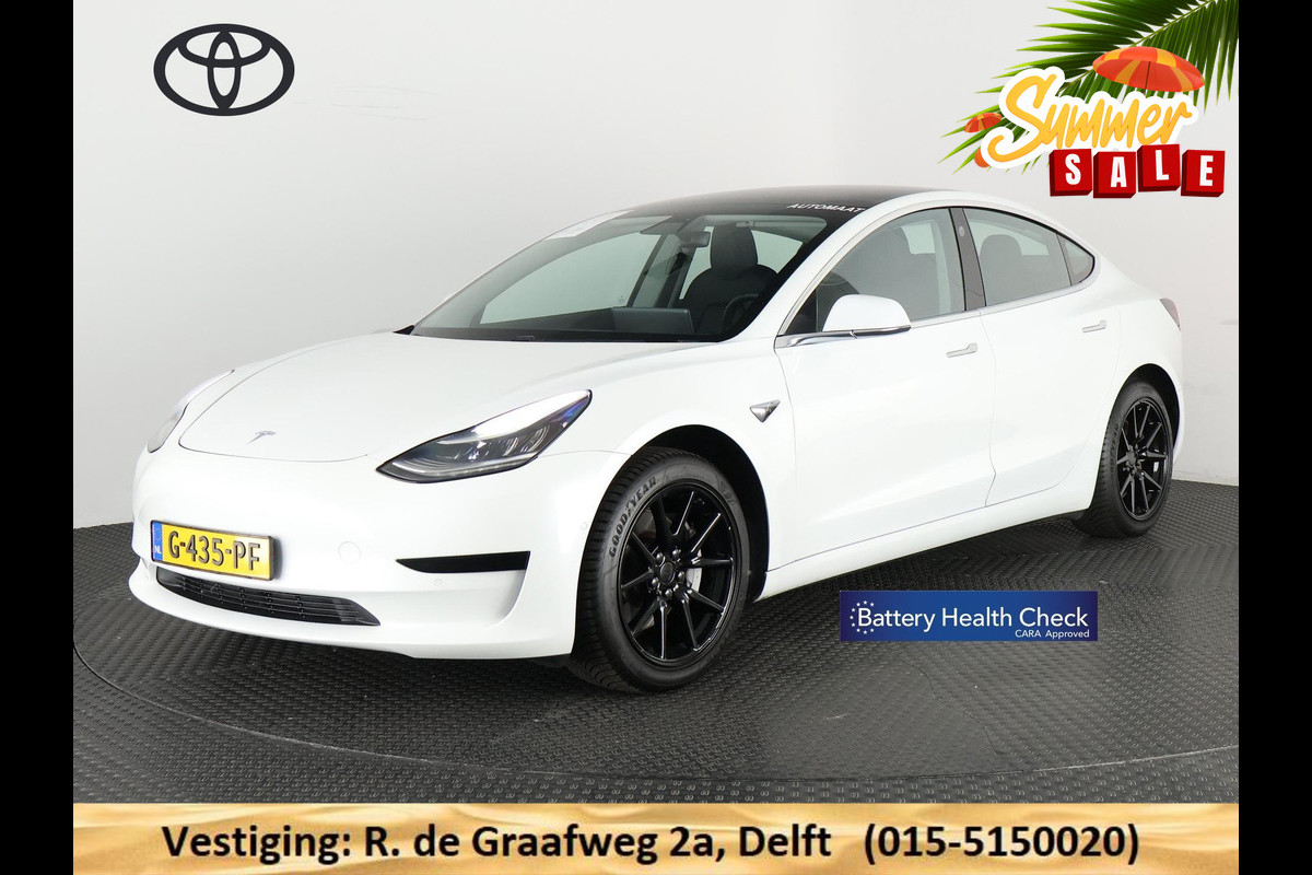 Tesla Model 3 Standard RWD Plus 60 kWh | ACCU 85% | 1e eigenaar | Navigatie | Panoramadak | Camera | Leder |