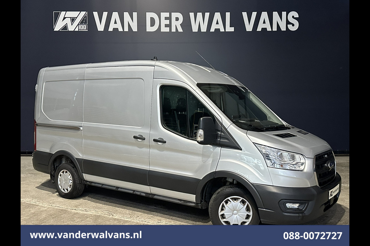 Ford Transit 2.0 TDCI 131pk L2H2 Euro6 Airco | Camera | Navigatie | Apple Carplay | Android Auto LED, Cruiscontrol, Verwarmde Voorruit, Bijrijdersbank, Parkeersensoren, 2550kg trekvermogen