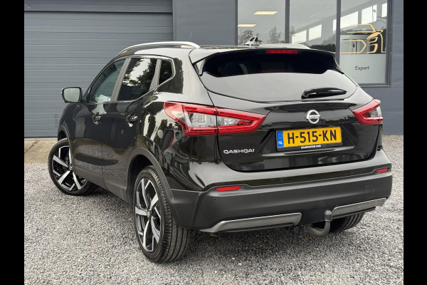 Nissan QASHQAI 1.3 DIG-T Tekna + 2e Eigenaar,Pano,Navi,Camera,Trekhaak,Stoelverwarming,Clima,Cruise,Pdc V+A,Keyless,Halfleder,Dealer Onderhouden,Apk tot 03-2026