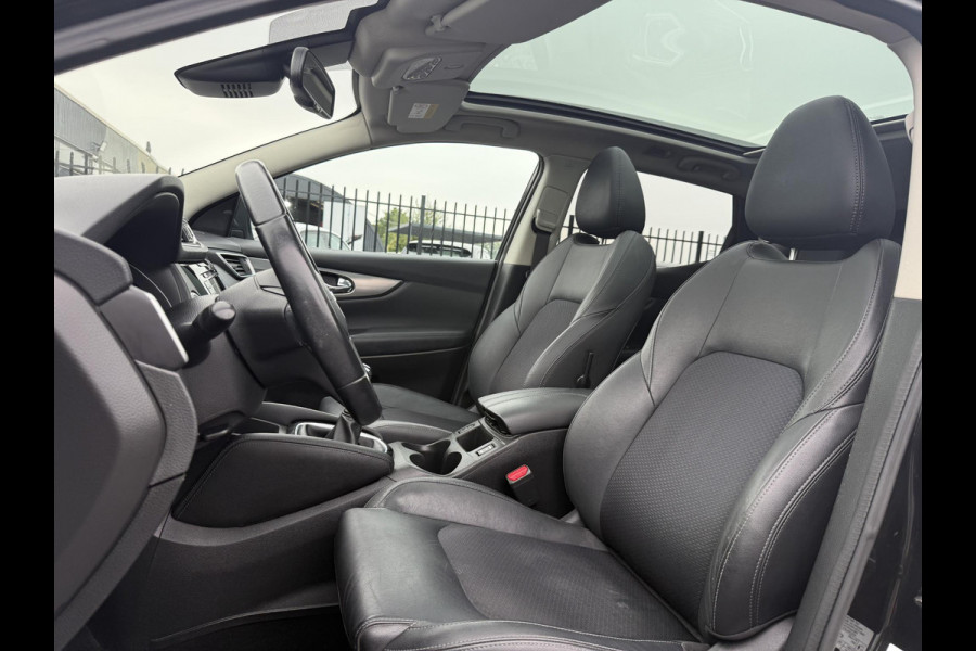 Nissan QASHQAI 1.3 DIG-T Tekna + 2e Eigenaar,Pano,Navi,Camera,Trekhaak,Stoelverwarming,Clima,Cruise,Pdc V+A,Keyless,Halfleder,Dealer Onderhouden,Apk tot 03-2026