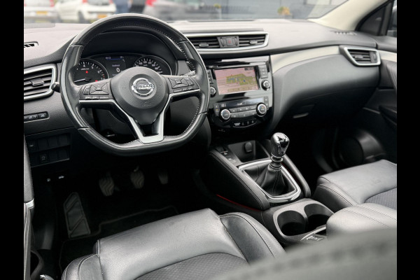 Nissan QASHQAI 1.3 DIG-T Tekna + 2e Eigenaar,Pano,Navi,Camera,Trekhaak,Stoelverwarming,Clima,Cruise,Pdc V+A,Keyless,Halfleder,Dealer Onderhouden,Apk tot 03-2026