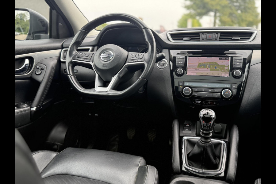 Nissan QASHQAI 1.3 DIG-T Tekna + 2e Eigenaar,Pano,Navi,Camera,Trekhaak,Stoelverwarming,Clima,Cruise,Pdc V+A,Keyless,Halfleder,Dealer Onderhouden,Apk tot 03-2026