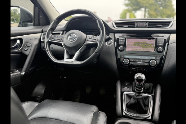 Nissan QASHQAI 1.3 DIG-T Tekna + 2e Eigenaar,Pano,Navi,Camera,Trekhaak,Stoelverwarming,Clima,Cruise,Pdc V+A,Keyless,Halfleder,Dealer Onderhouden,Apk tot 03-2026