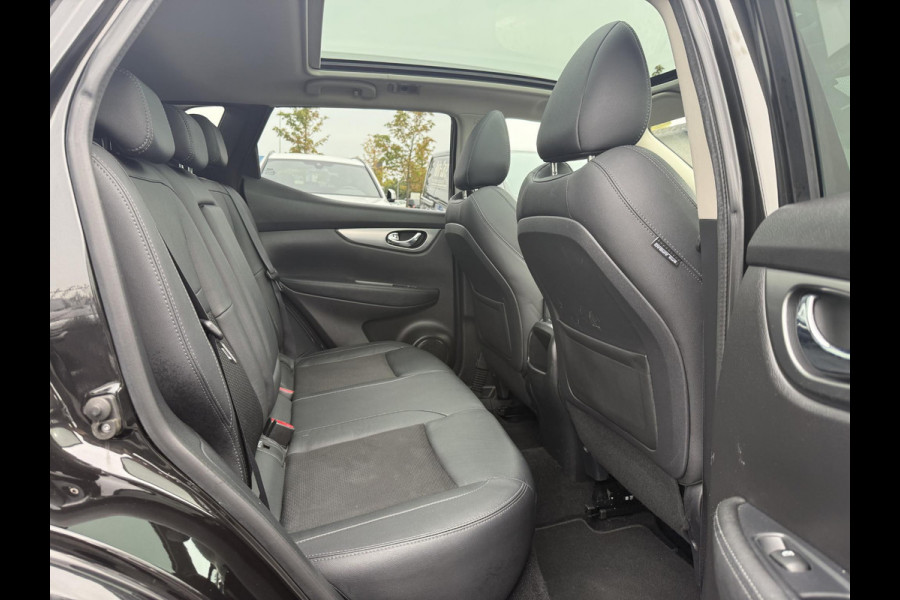 Nissan QASHQAI 1.3 DIG-T Tekna + 2e Eigenaar,Pano,Navi,Camera,Trekhaak,Stoelverwarming,Clima,Cruise,Pdc V+A,Keyless,Halfleder,Dealer Onderhouden,Apk tot 03-2026