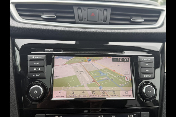 Nissan QASHQAI 1.3 DIG-T Tekna + 2e Eigenaar,Pano,Navi,Camera,Trekhaak,Stoelverwarming,Clima,Cruise,Pdc V+A,Keyless,Halfleder,Dealer Onderhouden,Apk tot 03-2026