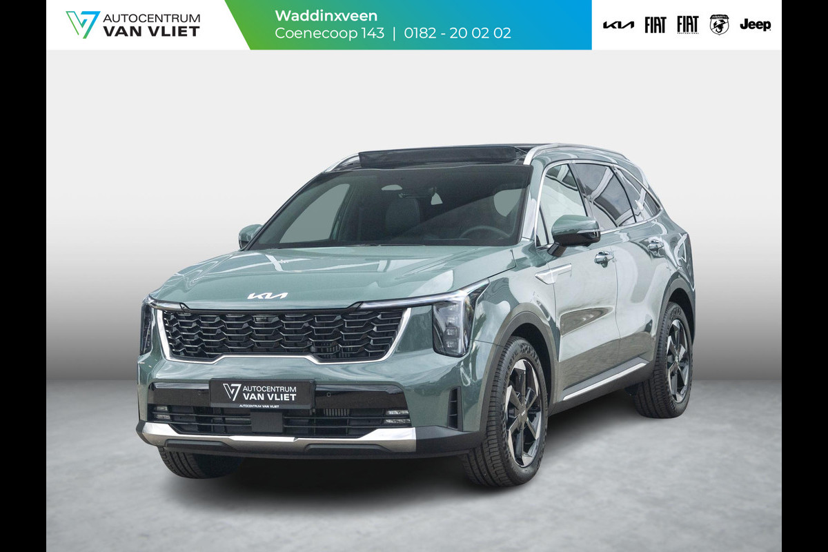 Kia Sorento 1.6 T-GDi Plug-in Hybrid 4WD ExecutiveLine 7p. | Uit voorraad leverbaar | Full Option | City Scape Green Kia Sorento 1.6 T-GDi Plug-in Hybrid 4WD ExecutiveLine 7p. | Uit voorraad leverbaar | Full Option | City Scape Green
