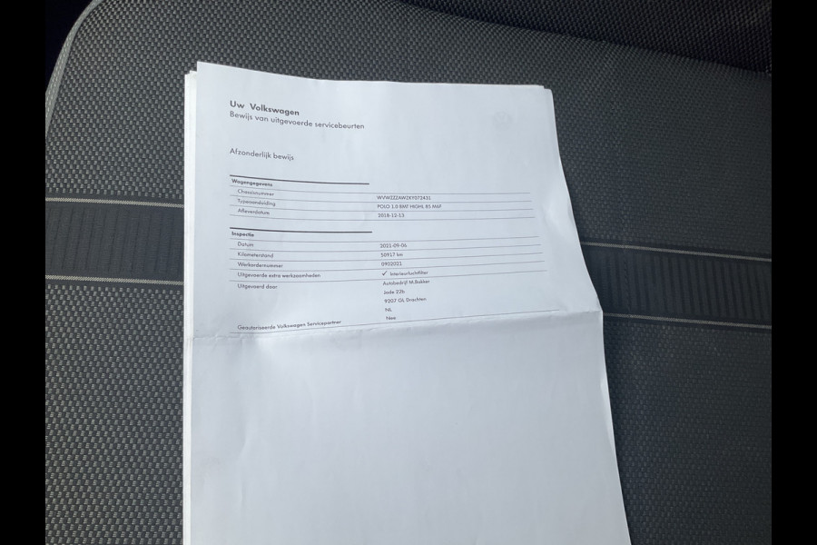 Volkswagen Polo 1.0 TSI Highline Adapt.Cruise Navi Carplay NL-Auto Onderhouden!