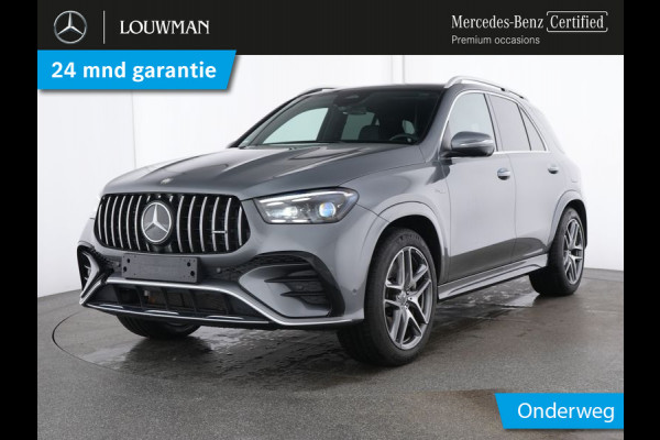 Mercedes-Benz GLE Mercedes-AMG 53 Hybrid 4MATIC+ Trekhaak | Panorama Schuif-Kanteldak | Burmester® | Distronic | Memory Voorstoelen | 360°-Camera. Inclusief 24 maanden MB Certified garantie voor Europa.