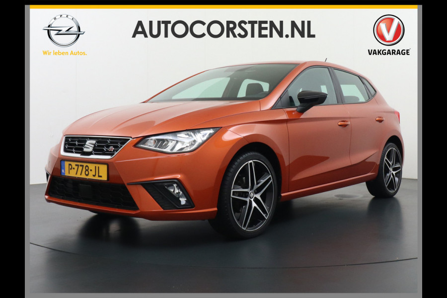 Seat Ibiza 1.0TGI 90PK CNG Bi-Fuel Aardgas FR Apple Carplay Android Auto Navi Ecc Cruise Control Draadloze telefoonlader DAB+ Full-link Lmv 18" Led App Connect Licht-/regensensor Benzine Aardgas CNG Bi-Fuel