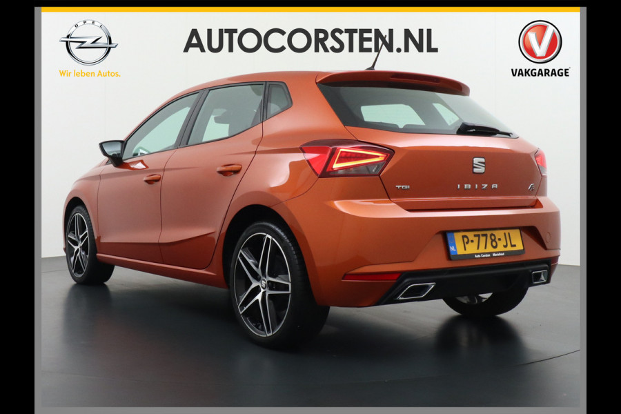 Seat Ibiza 1.0TGI 90PK CNG Bi-Fuel Aardgas FR Apple Carplay Android Auto Navi Ecc Cruise Control Draadloze telefoonlader DAB+ Full-link Lmv 18" Led App Connect Licht-/regensensor Benzine Aardgas CNG Bi-Fuel