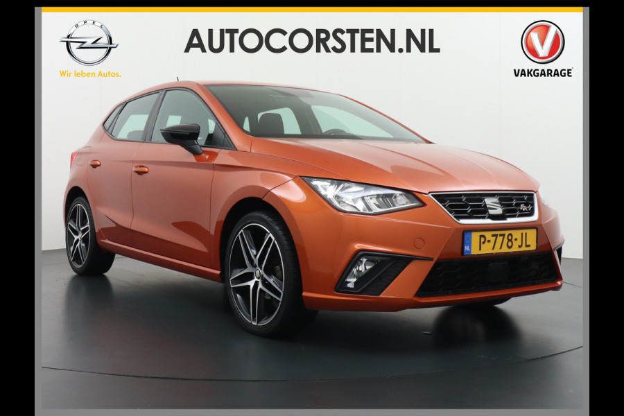 Seat Ibiza 1.0TGI 90PK CNG Bi-Fuel Aardgas FR Apple Carplay Android Auto Navi Ecc Cruise Control Draadloze telefoonlader DAB+ Full-link Lmv 18" Led App Connect Licht-/regensensor Benzine Aardgas CNG Bi-Fuel