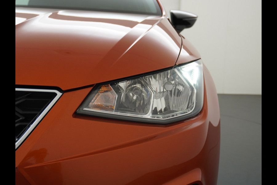 Seat Ibiza 1.0TGI 90PK CNG Bi-Fuel Aardgas FR Apple Carplay Android Auto Navi Ecc Cruise Control Draadloze telefoonlader DAB+ Full-link Lmv 18" Led App Connect Licht-/regensensor Benzine Aardgas CNG Bi-Fuel