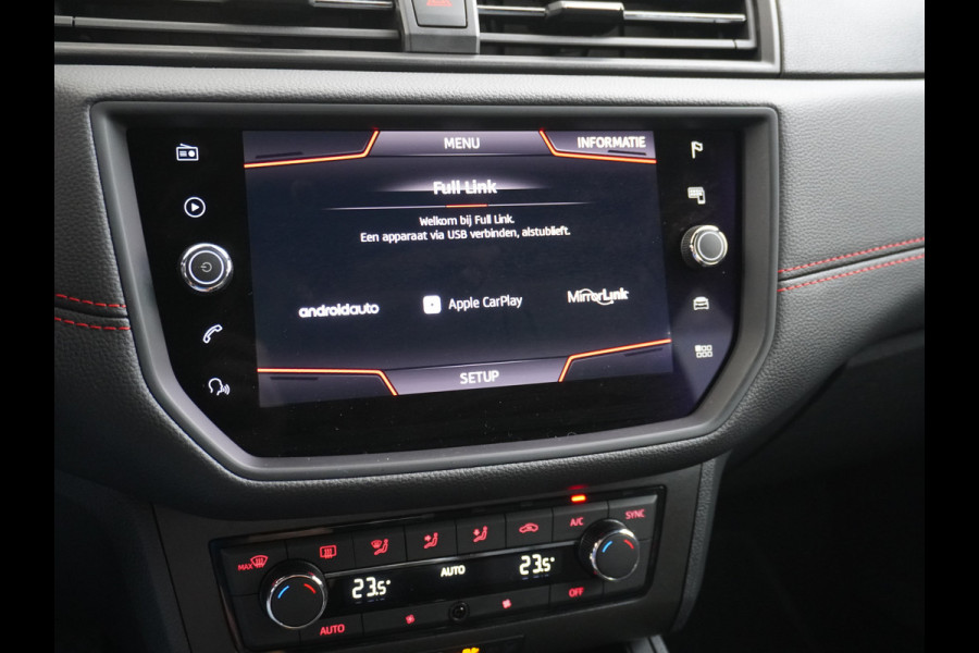 Seat Ibiza 1.0TGI 90PK CNG Bi-Fuel Aardgas FR Apple Carplay Android Auto Navi Ecc Cruise Control Draadloze telefoonlader DAB+ Full-link Lmv 18" Led App Connect Licht-/regensensor Benzine Aardgas CNG Bi-Fuel