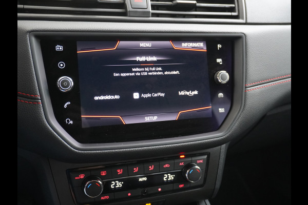 Seat Ibiza 1.0TGI 90PK CNG Bi-Fuel Aardgas FR Apple Carplay Android Auto Navi Ecc Cruise Control Draadloze telefoonlader DAB+ Full-link Lmv 18" Led App Connect Licht-/regensensor Benzine Aardgas CNG Bi-Fuel