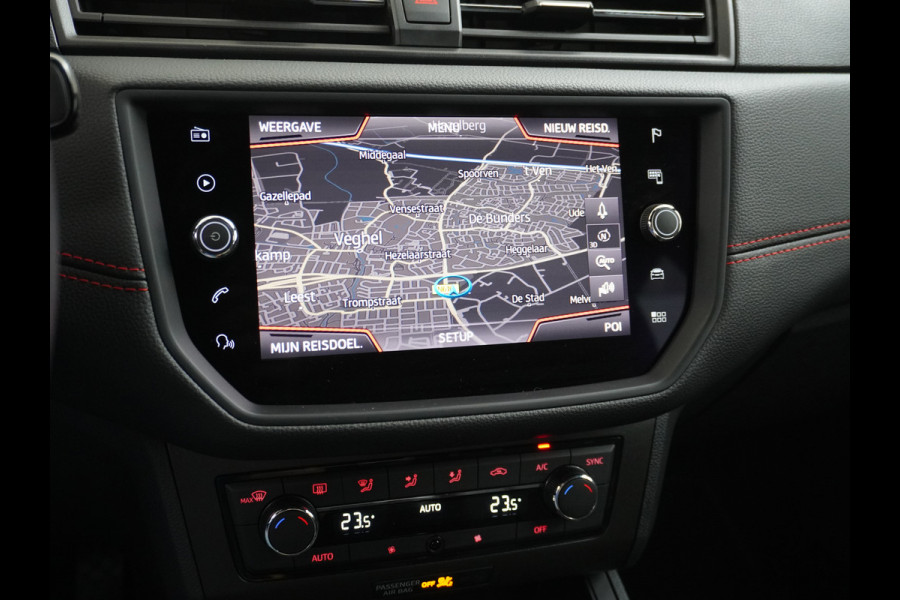 Seat Ibiza 1.0TGI 90PK CNG Bi-Fuel Aardgas FR Apple Carplay Android Auto Navi Ecc Cruise Control Draadloze telefoonlader DAB+ Full-link Lmv 18" Led App Connect Licht-/regensensor Benzine Aardgas CNG Bi-Fuel