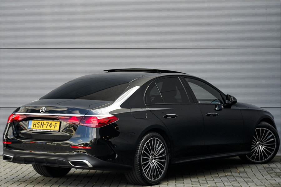 Mercedes-Benz E-Klasse E220 D 4M AMG Night Pano Luchtvering Trekhaak Fabrieksgarantie