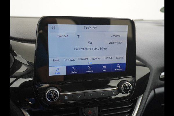 Ford Fiesta 1.0T 94PK Apple Carplay Navi PDC-a+v ConnectedAirco Cruise Control DAB EcoBoost Apps TCS Led 1e Eigenaar A-Label EURO6