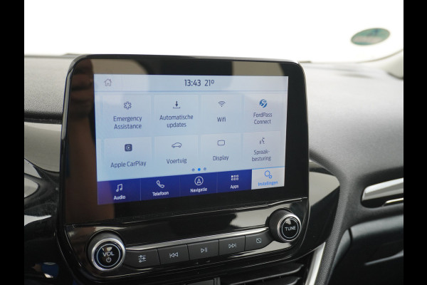 Ford Fiesta 1.0T 94PK Apple Carplay Navi PDC-a+v ConnectedAirco Cruise Control DAB EcoBoost Apps TCS Led 1e Eigenaar A-Label EURO6