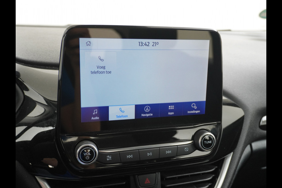 Ford Fiesta 1.0T 94PK Apple Carplay Navi PDC-a+v ConnectedAirco Cruise Control DAB EcoBoost Apps TCS Led 1e Eigenaar A-Label EURO6