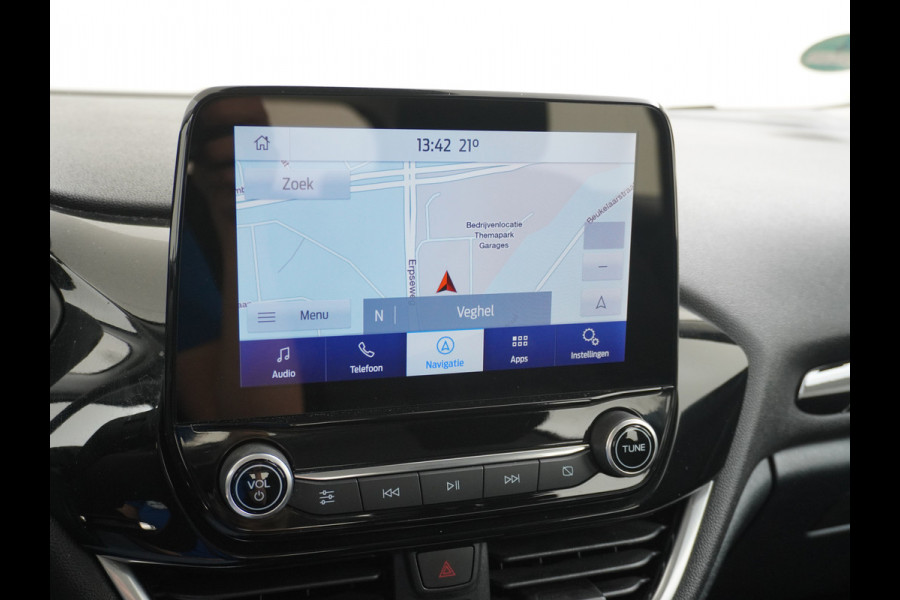 Ford Fiesta 1.0T 94PK Apple Carplay Navi PDC-a+v ConnectedAirco Cruise Control DAB EcoBoost Apps TCS Led 1e Eigenaar A-Label EURO6