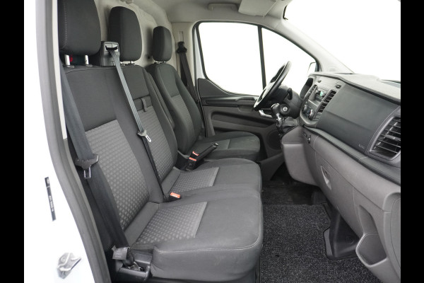 Ford Transit Custom 280 2.0TDCI 3-Persoons Airco Pdc-v+a Trekhaak Cruise Control Voorruitverwarming Trend Regen-Lichtsensor Betonplex Vloer Kastinrichting/Wandbetimmering Schuifdeur Euro 6 360NM Koppel 2.350Kg trekvermogen Zeer Compleet!