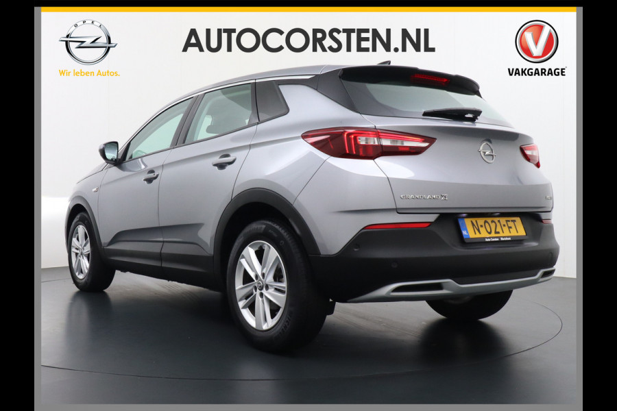 Opel Grandland X T 131pk 360Camera Navi 1/2Leer Apple/AndroidPdc Dab Ecc Tel. Isofix Mistlampen Blindspot Lane-dep. Bordherk. Usb Bluetooth CruiseControl Licht-/Zichtpakket Elek.Inkl.spiegels Elek.Ramen Led 17''LM 1.2 Turbo Business Elegance NL-auto! B- klasse EURO 6 Origin.NLse auto Volledig Dealer onderhouden laatste beurt bij 101.000km
