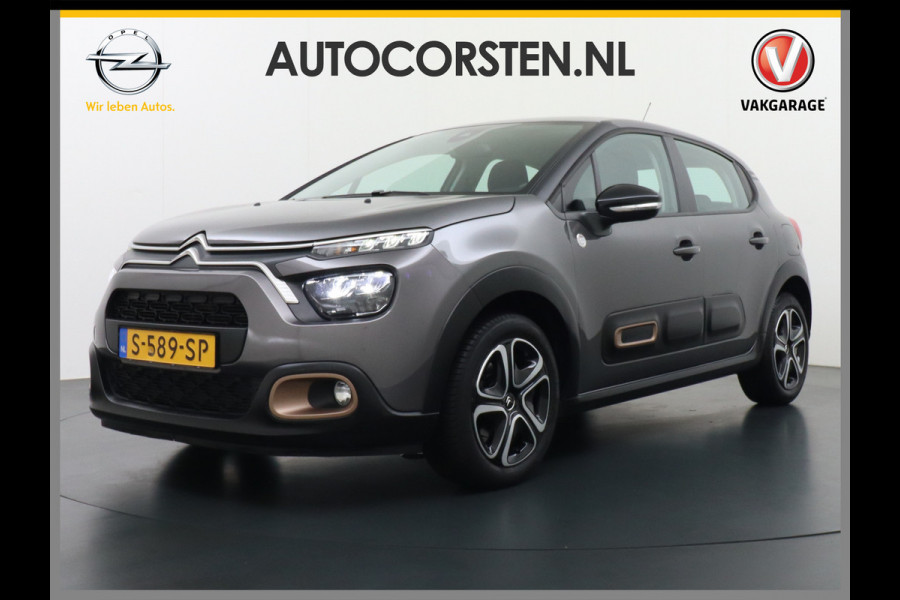 Citroën C3 1.2I 83PK Navi Ecc Apple Carplay Android Auto Cruise Control C-Series 16"lm Regensensor Spoorassistent ldws Bluetooth Pack Safety Lmv Origin. NLse auto  € 24.000 nieuw! 1e Eigenaar