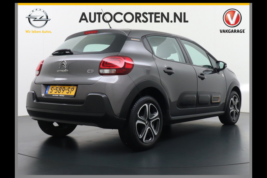 Citroën C3 1.2I 83PK Navi Ecc Apple Carplay Android Auto Cruise Control C-Series 16"lm Regensensor Spoorassistent ldws Bluetooth Pack Safety Lmv Origin. NLse auto  € 24.000 nieuw! 1e Eigenaar