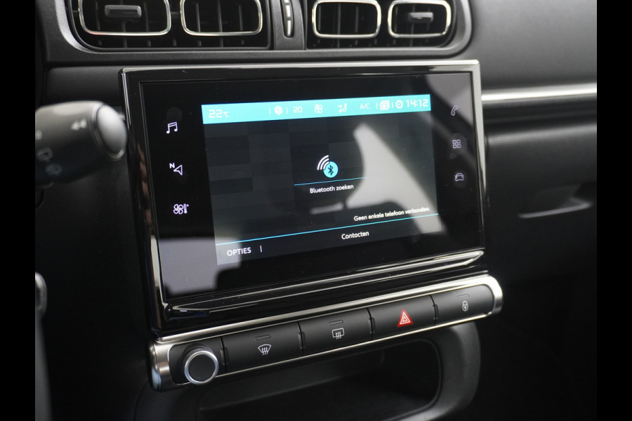 Citroën C3 1.2I 83PK Navi Ecc Apple Carplay Android Auto Cruise Control C-Series 16"lm Regensensor Spoorassistent ldws Bluetooth Pack Safety Lmv Origin. NLse auto  € 24.000 nieuw! 1e Eigenaar