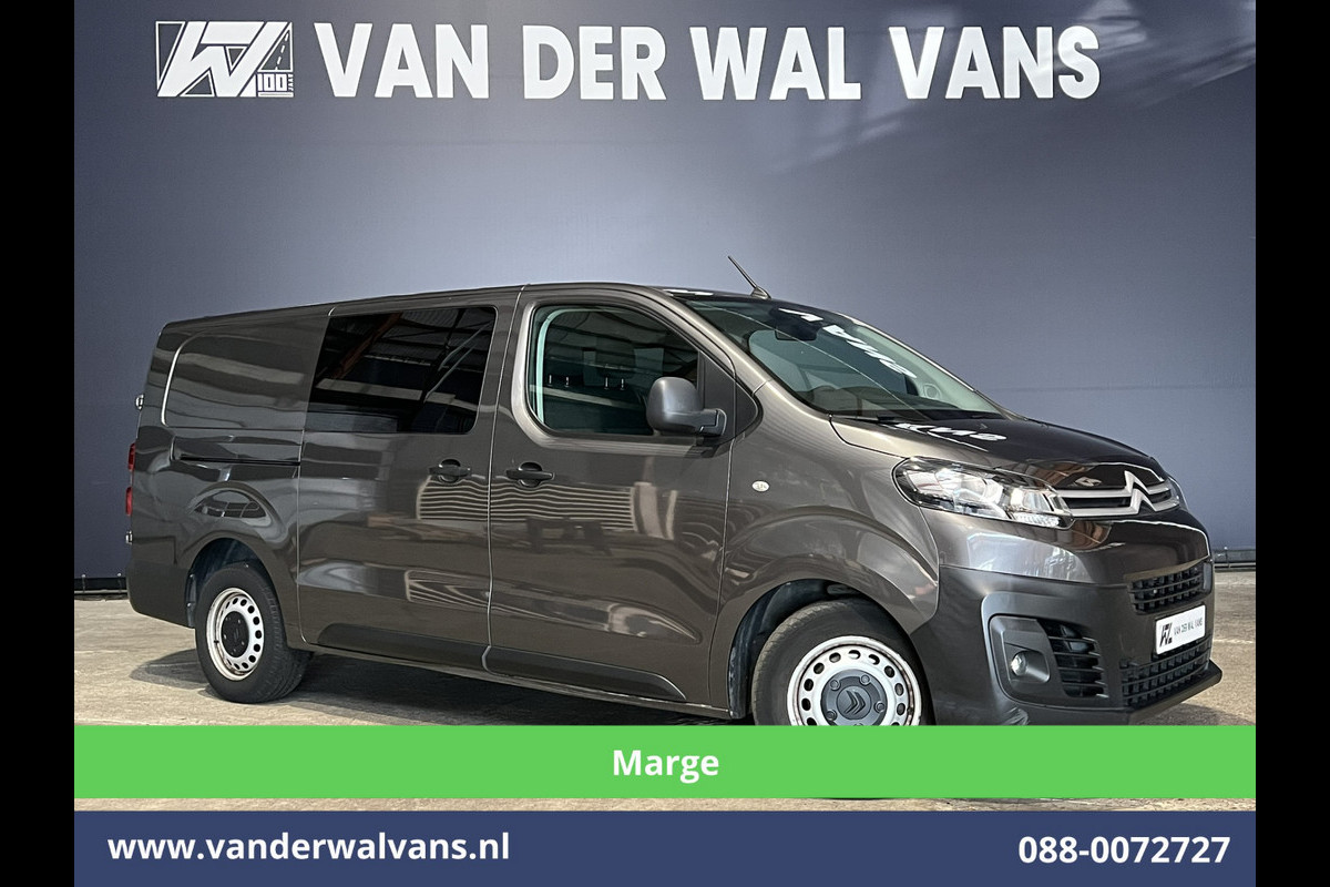 Citroën Jumpy 2.0 BlueHDI **MARGE, GEEN BTW** 123pk L3H1 Dubbele cabine Euro6 Airco | 6-Zits | 2x Zijdeur | Naviatie 2500kg trekhaak, Apple Carplay, Android Auto, Cruiscontrol, Parkeersensoren Citroën Jumpy 2.0 BlueHDI **MARGE, GEEN BTW** 123pk L3H1 Dubbele cabine Euro6 Airco | 6-Zits | 2x Zijdeur | Naviatie 2500kg trekhaak, Apple Carplay, Android Auto, Cruiscontrol, Parkeersensoren