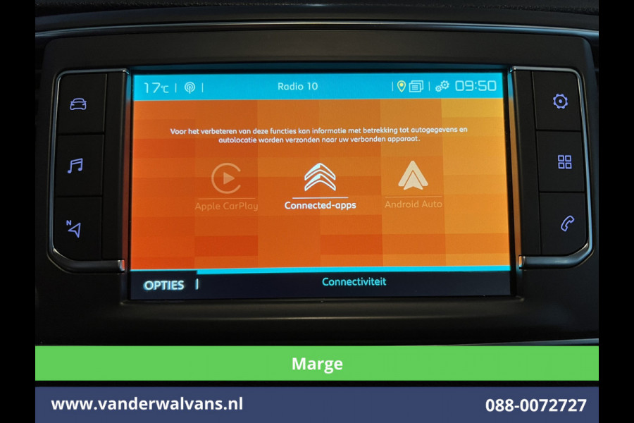 Citroën Jumpy 2.0 BlueHDI **MARGE, GEEN BTW** 123pk L3H1 Dubbele cabine Euro6 Airco | 6-Zits | 2x Zijdeur | Naviatie 2500kg trekhaak, Apple Carplay, Android Auto, Cruiscontrol, Parkeersensoren