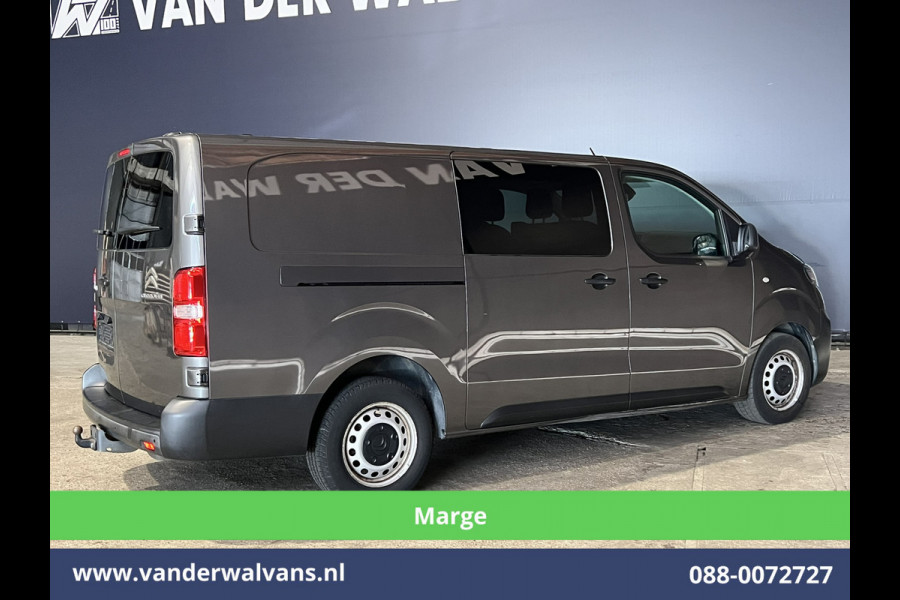 Citroën Jumpy 2.0 BlueHDI **MARGE, GEEN BTW** 123pk L3H1 Dubbele cabine Euro6 Airco | 6-Zits | 2x Zijdeur | Naviatie 2500kg trekhaak, Apple Carplay, Android Auto, Cruiscontrol, Parkeersensoren
