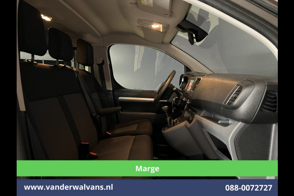 Citroën Jumpy 2.0 BlueHDI **MARGE, GEEN BTW** 123pk L3H1 Dubbele cabine Euro6 Airco | 6-Zits | 2x Zijdeur | Naviatie 2500kg trekhaak, Apple Carplay, Android Auto, Cruiscontrol, Parkeersensoren