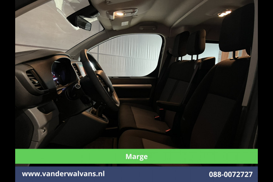 Citroën Jumpy 2.0 BlueHDI **MARGE, GEEN BTW** 123pk L3H1 Dubbele cabine Euro6 Airco | 6-Zits | 2x Zijdeur | Naviatie 2500kg trekhaak, Apple Carplay, Android Auto, Cruiscontrol, Parkeersensoren
