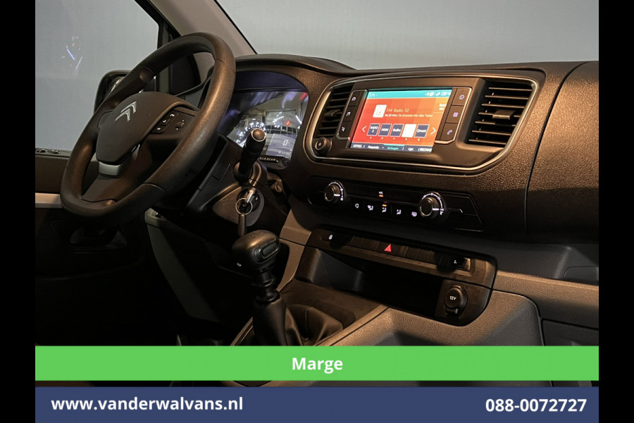 Citroën Jumpy 2.0 BlueHDI **MARGE, GEEN BTW** 123pk L3H1 Dubbele cabine Euro6 Airco | 6-Zits | 2x Zijdeur | Naviatie 2500kg trekhaak, Apple Carplay, Android Auto, Cruiscontrol, Parkeersensoren