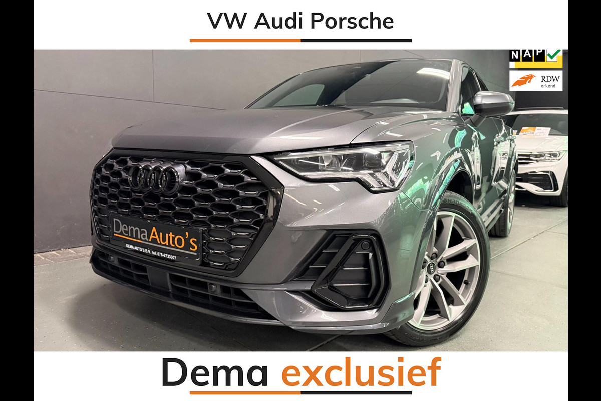 Audi Q3 Sportback 35 TFSI S-LINE BLACK-LINE V-COCKPIT/DAB/CARPLAY/M-STOEL/B&O/NAVI/// Audi Q3 Sportback 35 TFSI S-LINE BLACK-LINE V-COCKPIT/DAB/CARPLAY/M-STOEL/B&O/NAVI///