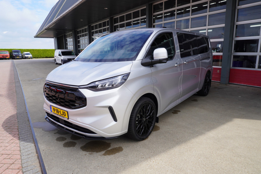 Ford Transit Custom 320L 2.0 TDCI 170PK L2H1 Limited DubbelCabine Automaat Schuifdeur L/R Nr. V072 | Trekhaak | Airco | Adap.Cruise | Navi | 360 Camera DEMO