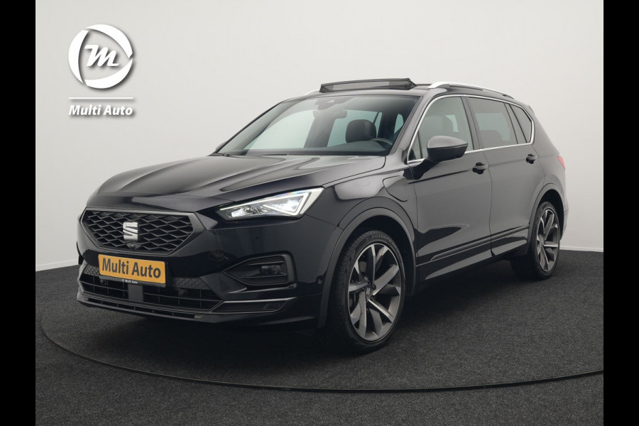 Seat Tarraco 1.4 TSI e-Hybrid FR Plug In Hybrid 245pk Dealer O.H PHEV | Panodak | Adaptive Cruise | 360 Camera | Lederen Sportstoelen Memory & Verwarmd | Apple Carplay | Keyless | Stuur & Achterbank Verwarmd | Blis | Navigatie | Virtual | DAB |