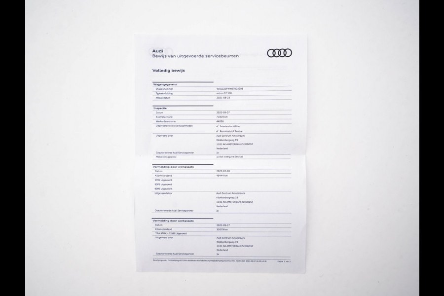 Audi e-tron GT 93 kWh Quattro [ 3-Fase ] (INCL-BTW) *PANO | FULL-LED | LUXURY-LEATHER | AUDI-SOUNDSYSTEM | DIGI-COCKPIT | NAVI-FULLMAP | HEATED-SPORTSEATS | TOP-VIEW | DAB | KEYLESS | LANE-ASSIST | SHIFT-PADDLES | PRIVACY-GLASS | 20