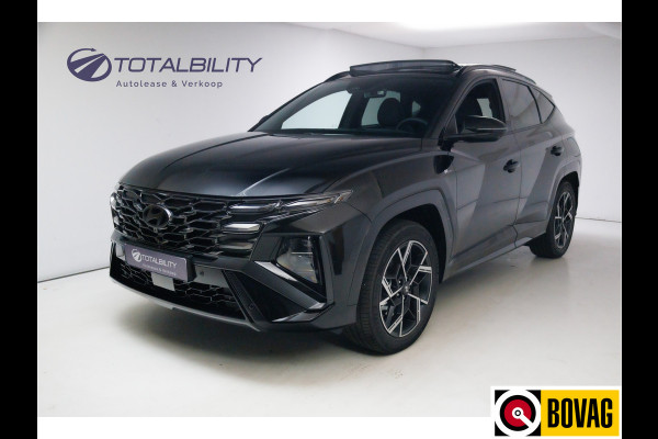 Hyundai Tucson 1.6 T-GDI PHEV N Line Sky 4WD 252 PK PHEV | Panoramadak | Leer/alcantara | HUD | 360 camera Adaptive cruise met fileassistent. Stoelverwarming/koeling, Electrische achterklep. Krell audio
