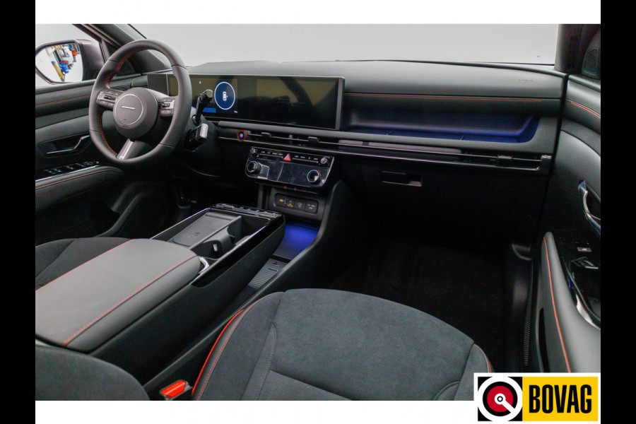 Hyundai Tucson 1.6 T-GDI PHEV N Line Sky 4WD 252 PK PHEV | Panoramadak | Leer/alcantara | HUD | 360 camera Adaptive cruise met fileassistent. Stoelverwarming/koeling, Electrische achterklep. Krell audio
