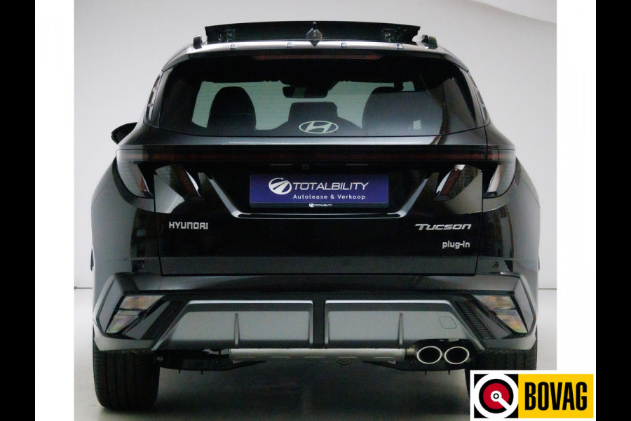 Hyundai Tucson 1.6 T-GDI PHEV N Line Sky 4WD 252 PK PHEV | Panoramadak | Leer/alcantara | HUD | 360 camera Adaptive cruise met fileassistent. Stoelverwarming/koeling, Electrische achterklep. Krell audio
